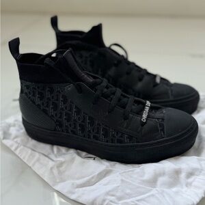 Dior Black Lace-Up Sneakers